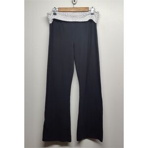 Victoria's Secret Black Yoga Workout Wide Leg Pants M